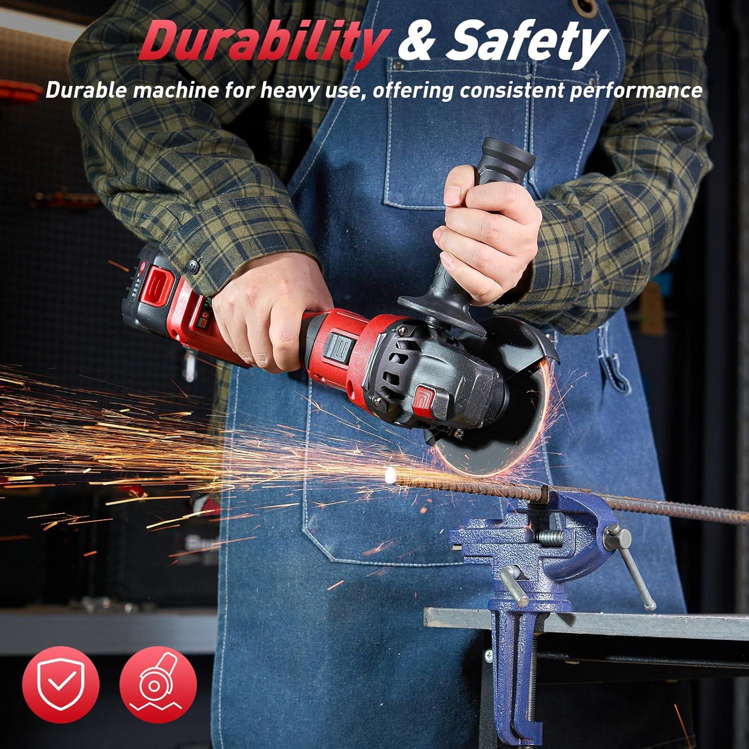 Amoladora Angular Inalámbrica Avhrit 21V 9500 RPM 4-1/2''