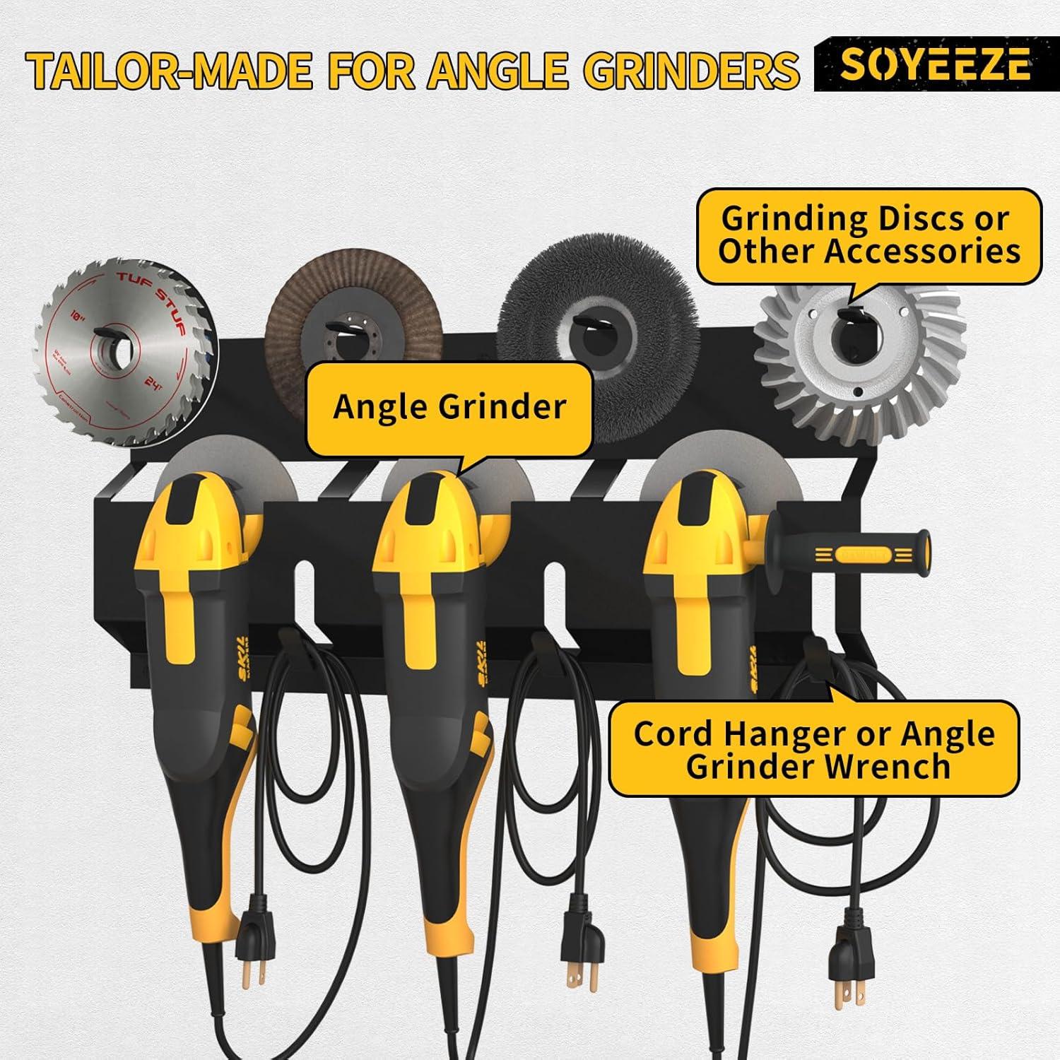 Soporte para Amoladora SOYEEZE SY-AG13016, Almacenaje Pared
