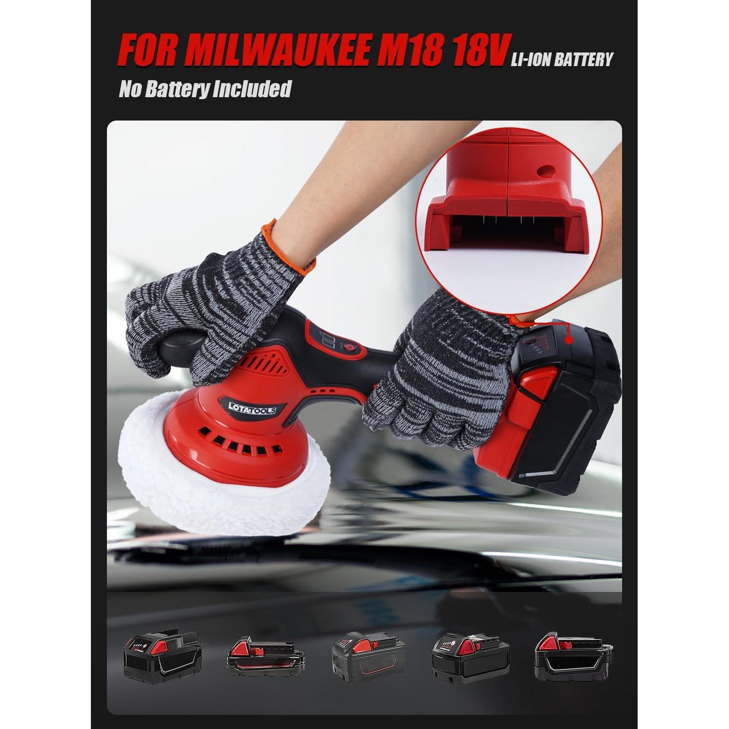 Pulidora Inalámbrica MY6001 para Coche 6 Velocidades 18V