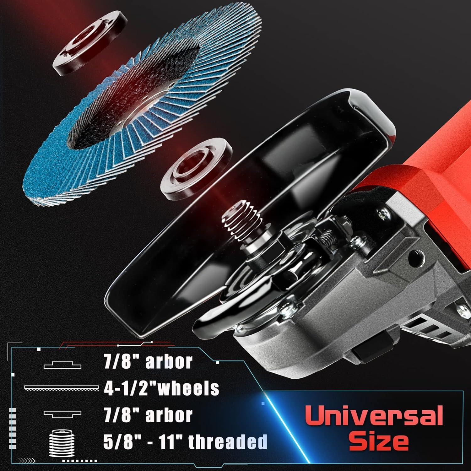 Amoladora Angular SHALL 1200W 4.5" Velocidad Variable