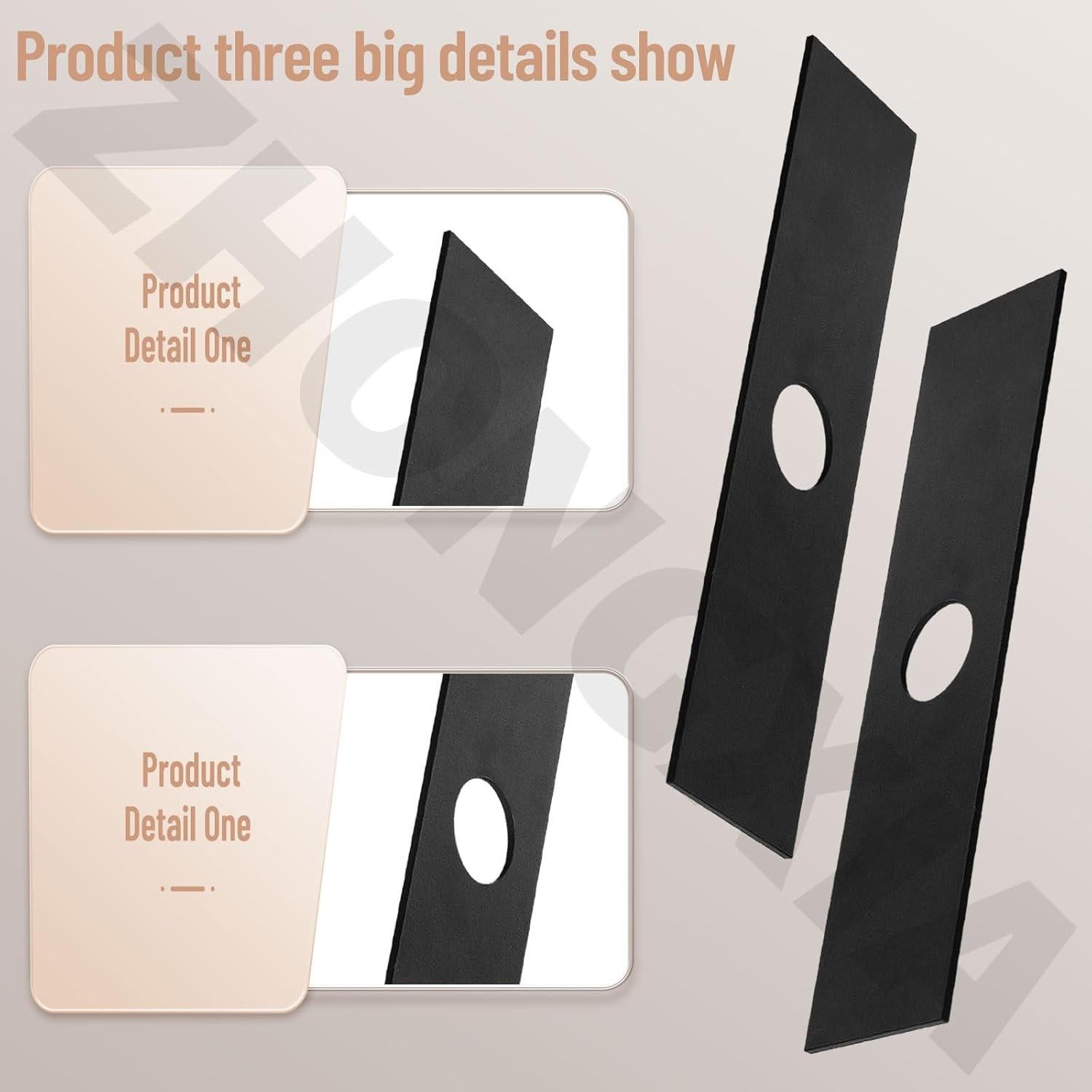 Paquete de 5 Hojas de Esmerilado ZHONGXIA para Edger 20.32 cm