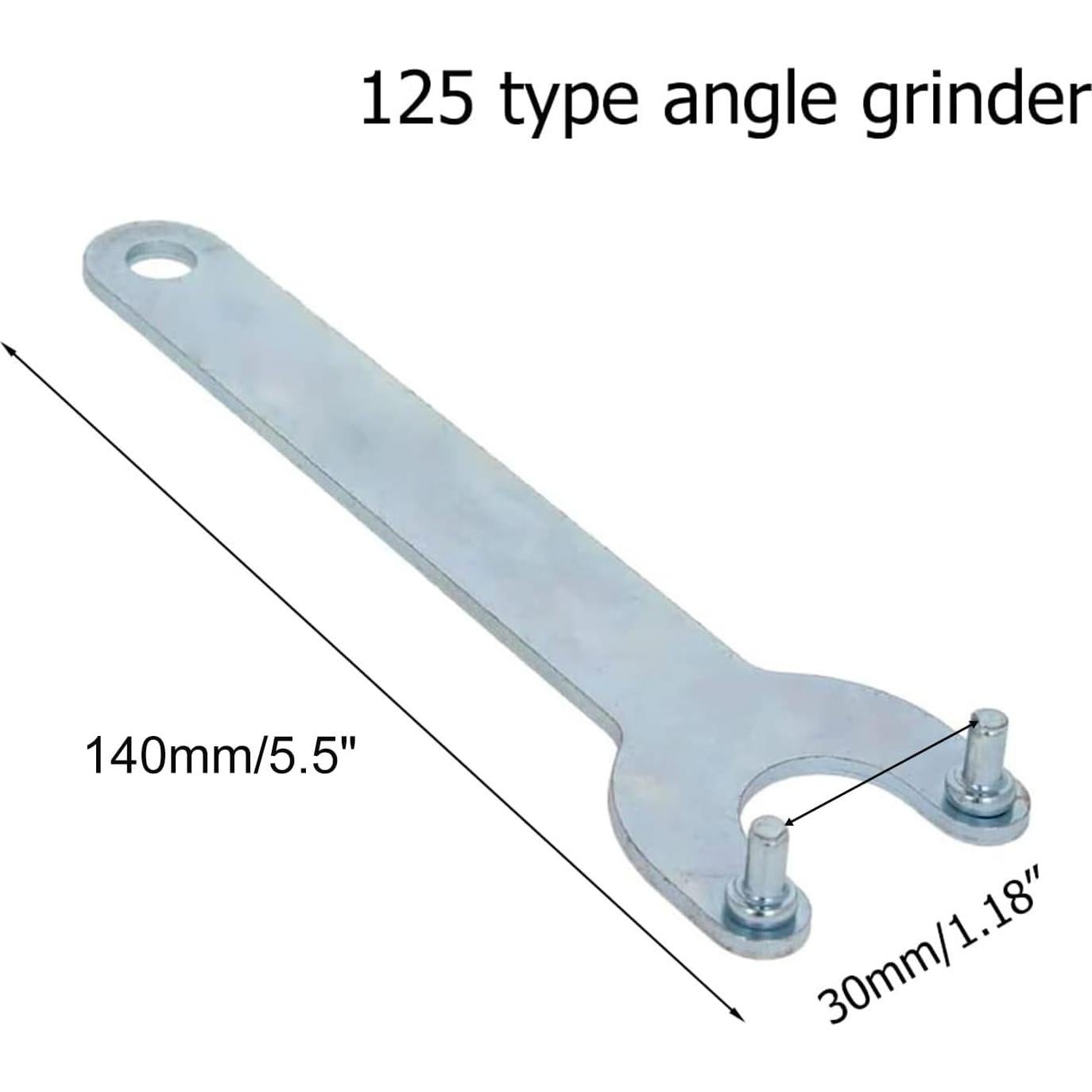 Llave de Ángulo Utoolmart 4Pcs Hierro 140mm para Amoladoras