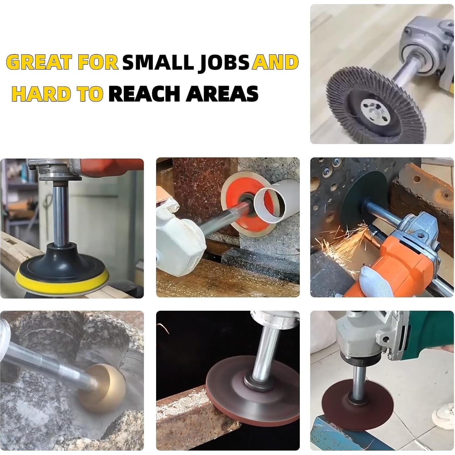 Eje de Extensión Angulado Nophike 5/8"-11 para Amoladora