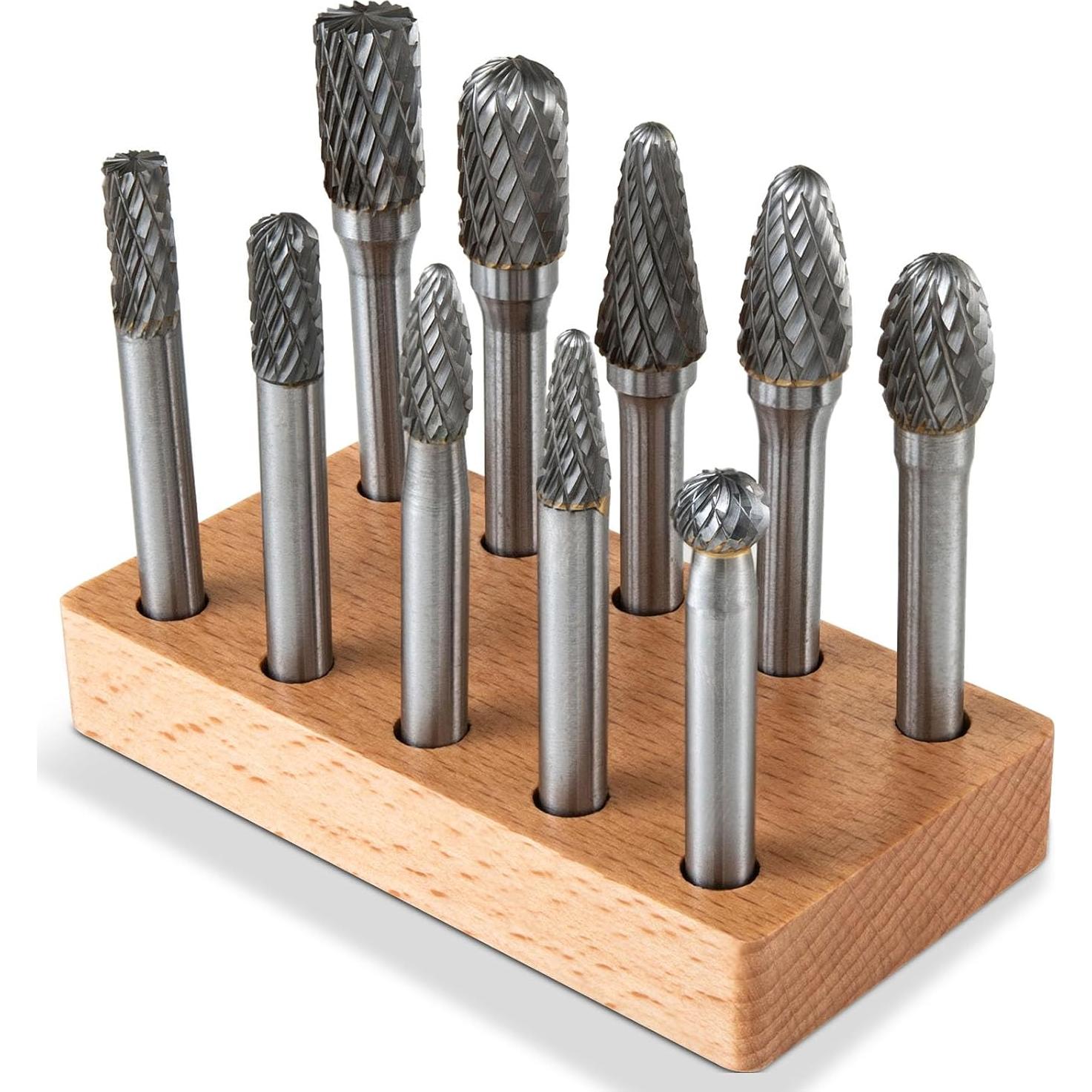 Juego de Fresas de Carburo Rumanle 10 Piezas 6,35mm