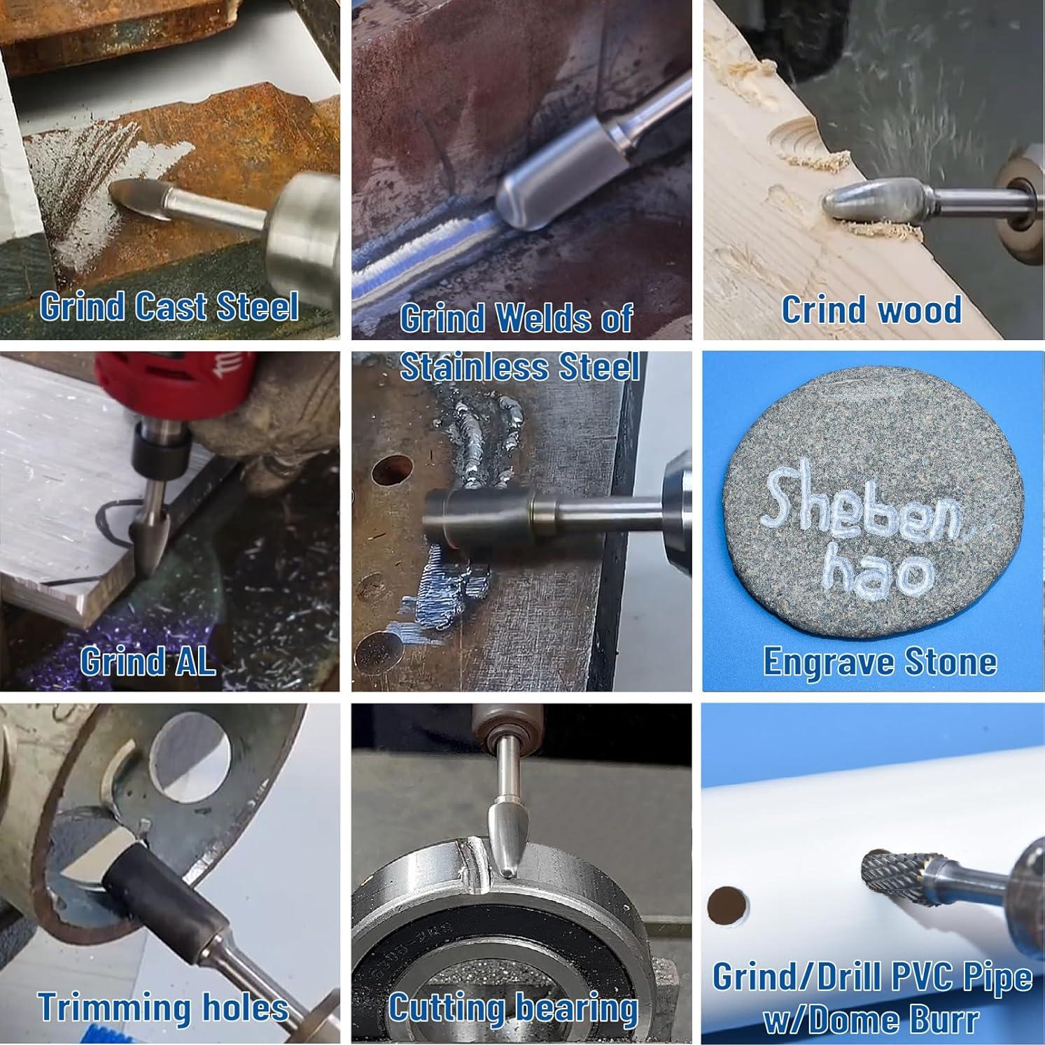 Juego de Fresas de Carburo Rumanle 10 Piezas 6,35mm