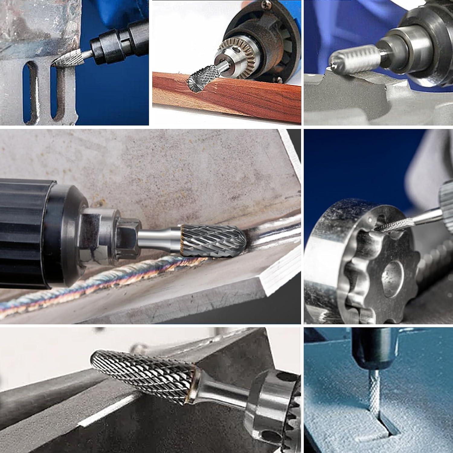 Juego de Fresas de Carburo Rumanle 10 Piezas 6,35mm