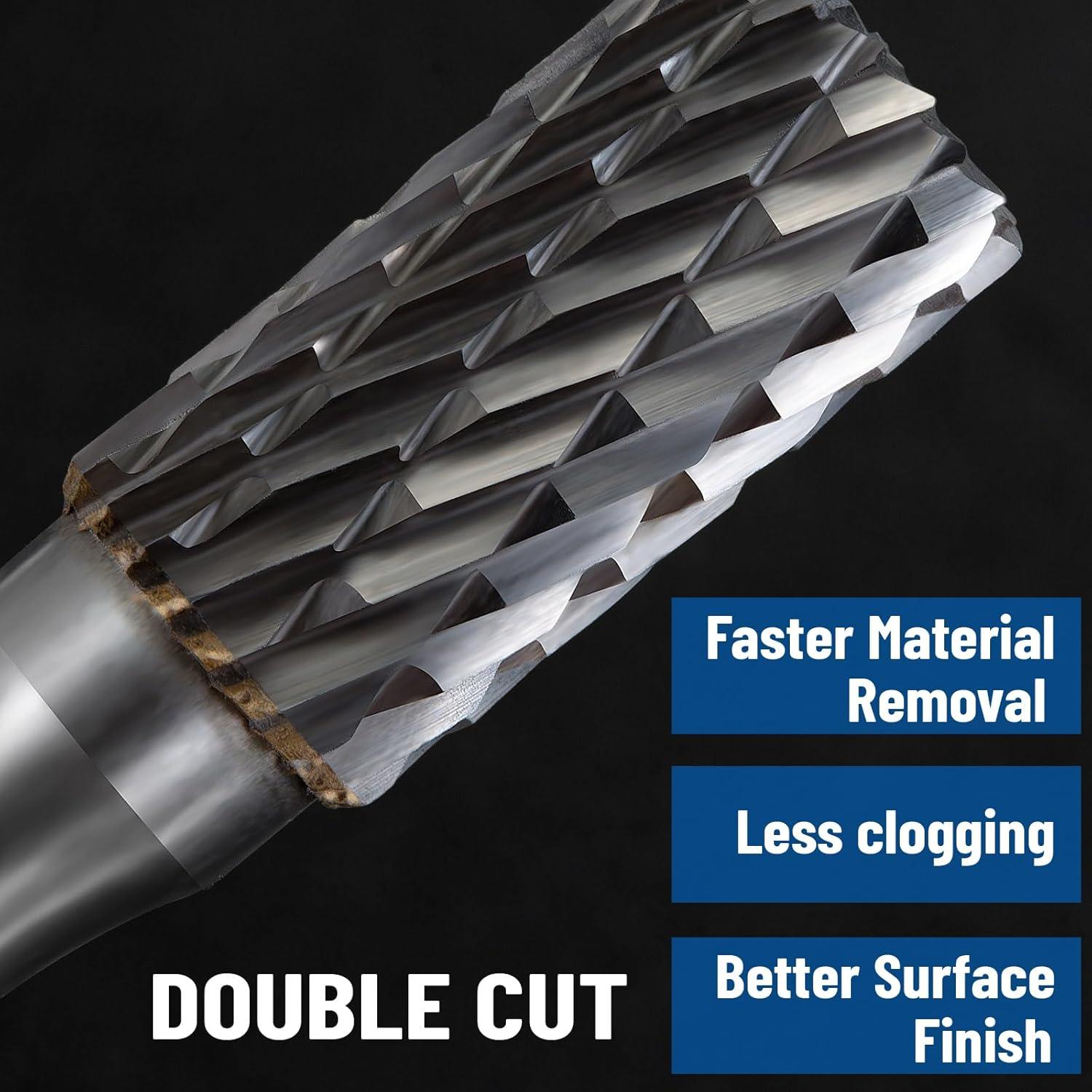 Juego de Fresas de Carburo Rumanle 10 Piezas 6,35mm