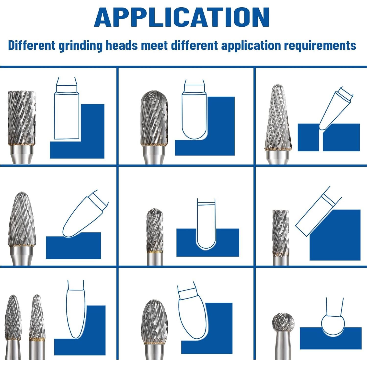 Juego de Fresas de Carburo Rumanle 10 Piezas 6,35mm