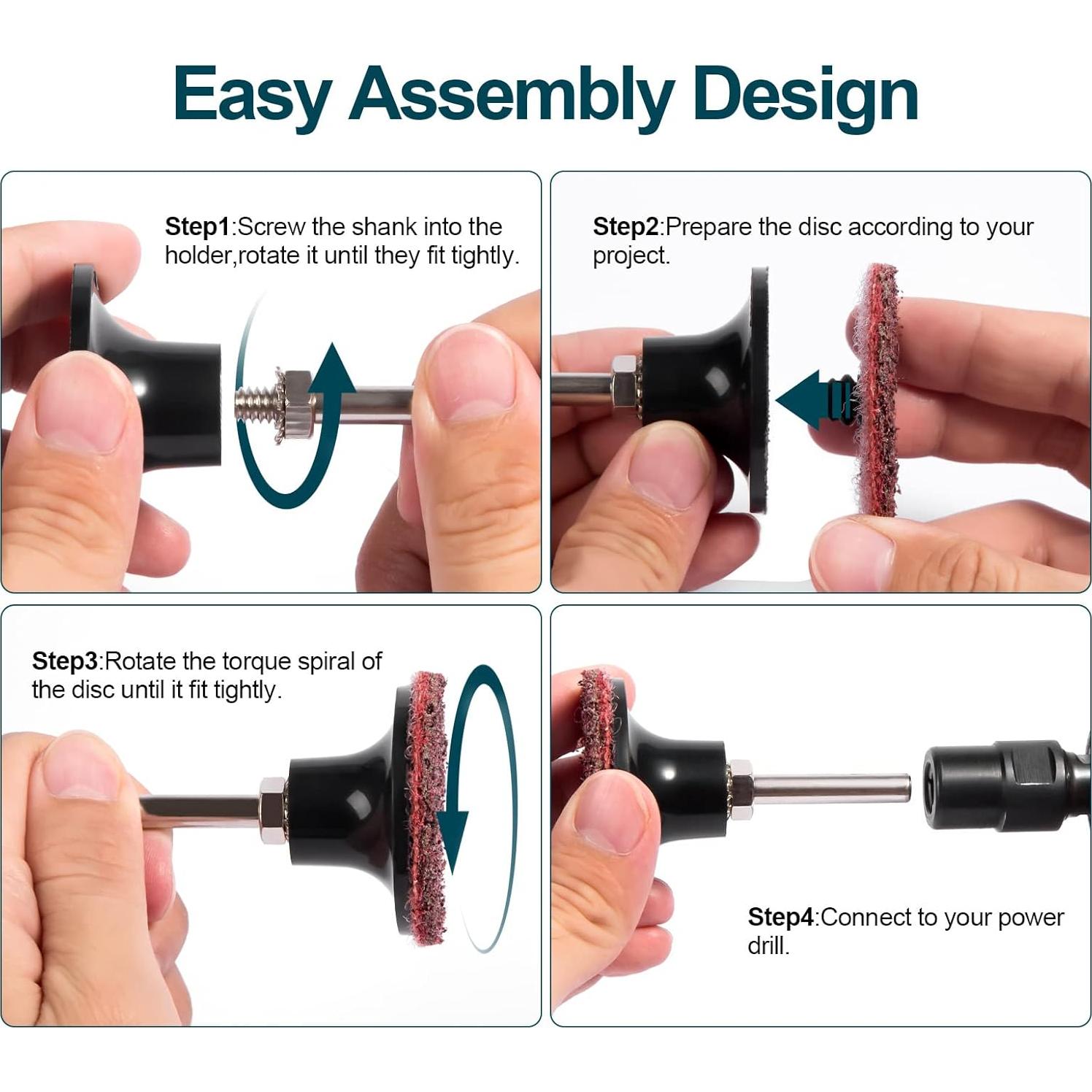 Discos de Lijado S SATC 46PCS 5 cm Cambio Rápido