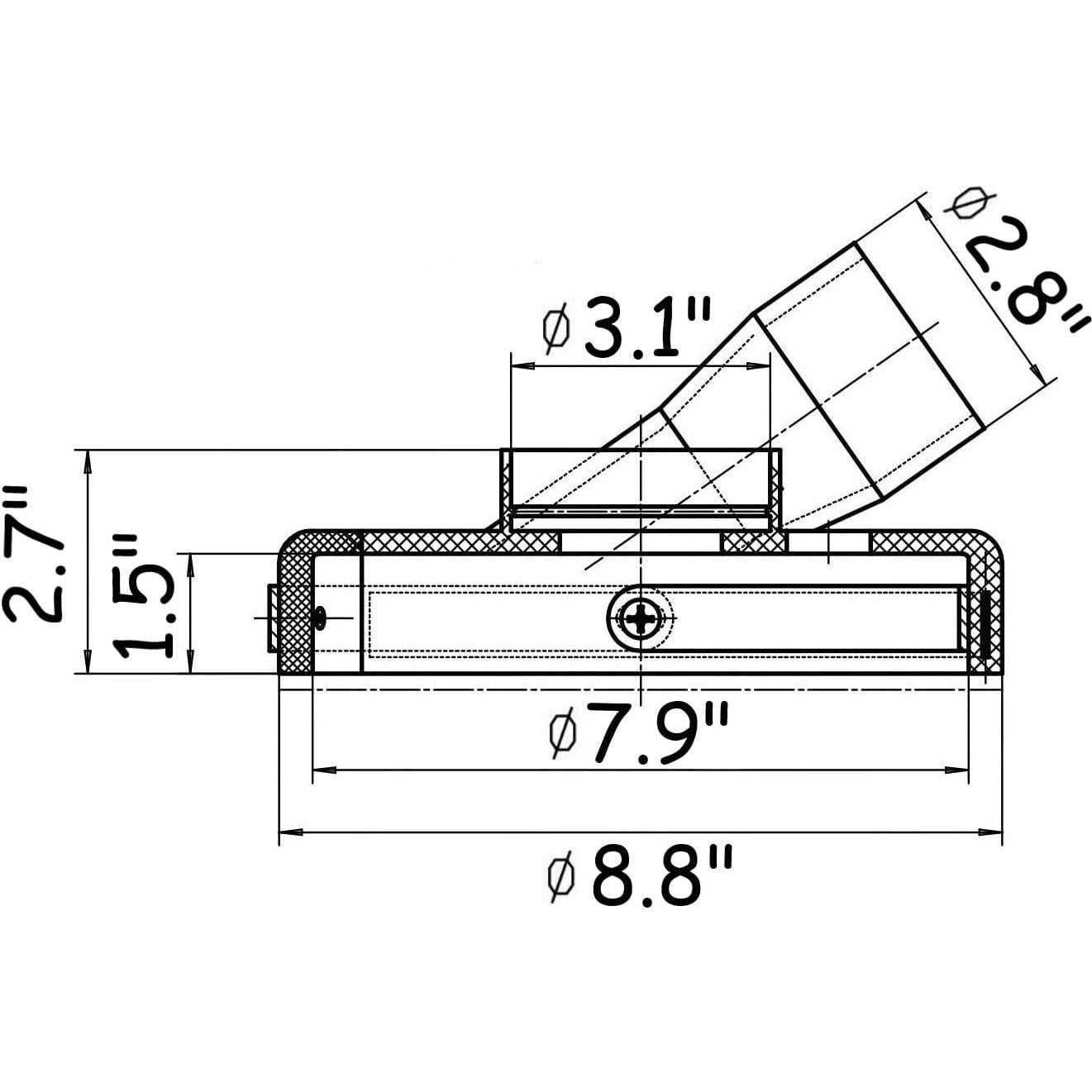 Funda de polvo 7" EDiamondTools para amoladoras angulares