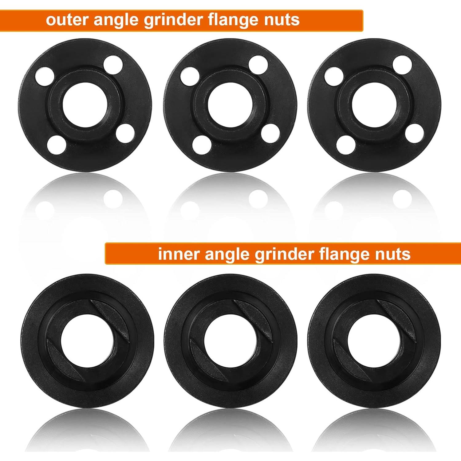 12 Tuercas de Flange DIRBUY para Amoladora Angular 5/8"-11