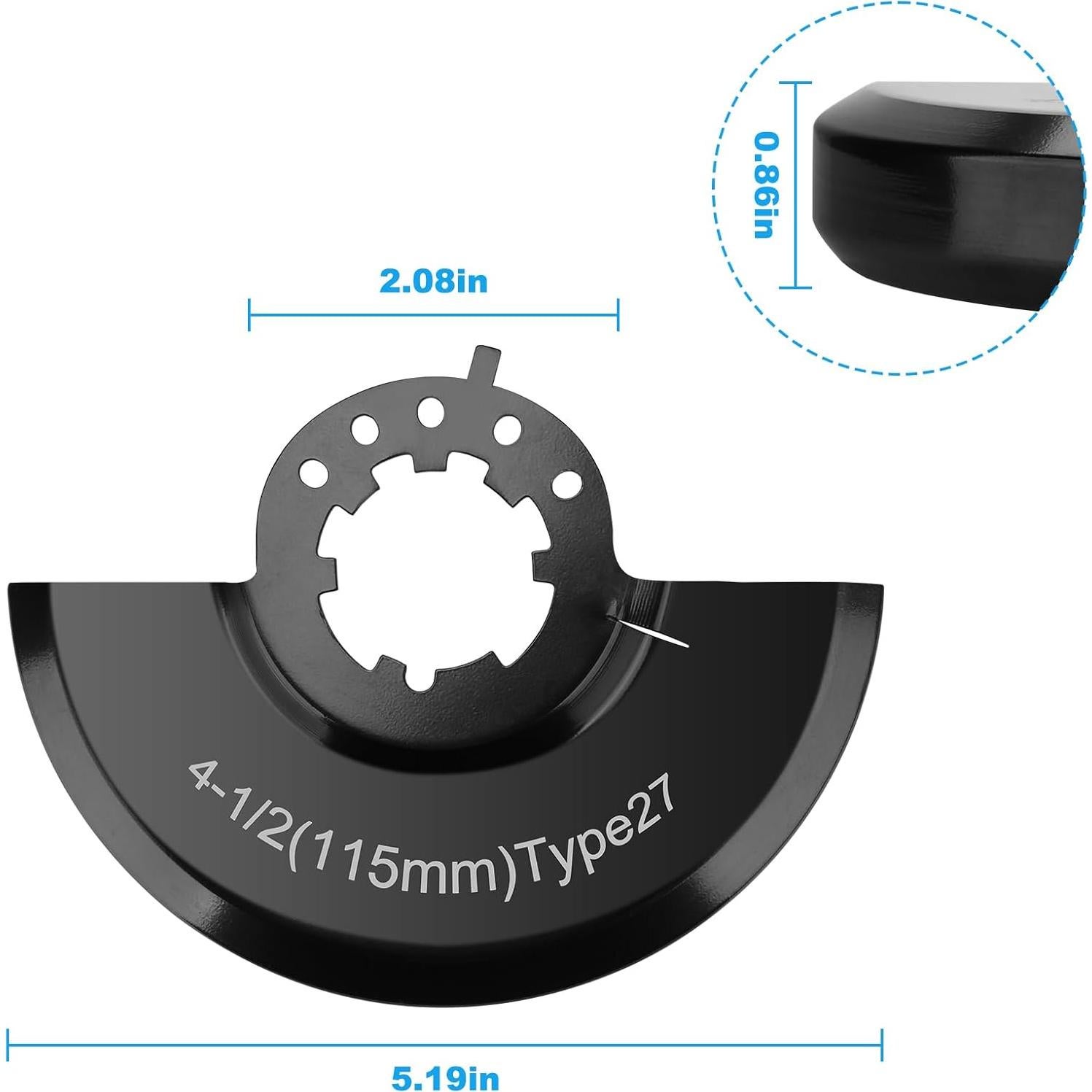 Protector de disco para amoladora Hugexpen 43-54-0155 11,43 cm