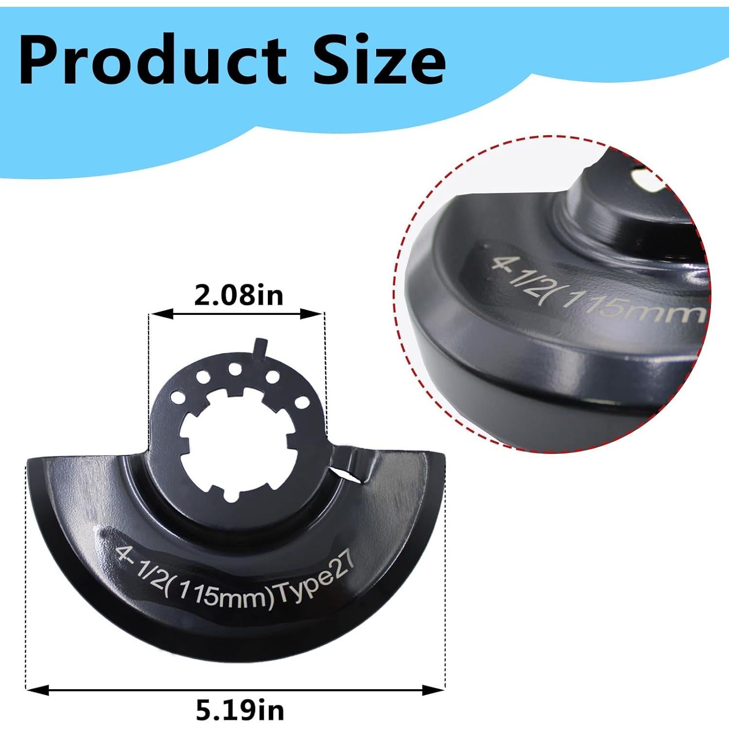 Protector de Rueda Amoladora Milwaukee 4-1/2" 43-54-0155