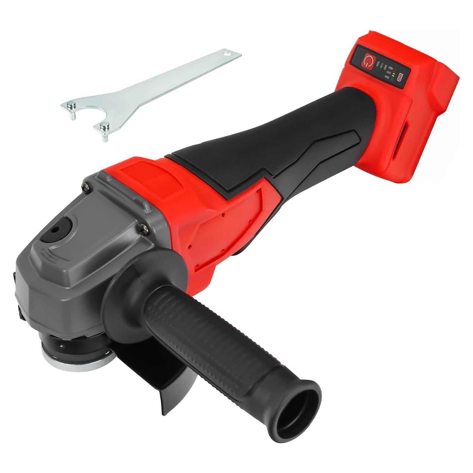 Angle grinder cordless for milwaukee 18V Li-ion Battery,7000RPM Brushless Grinder Tool,3 Variable Speeds,4.9’’power angle grinders 500W Grinders,for Cutting,Rust removal,Polishing and Burnishing