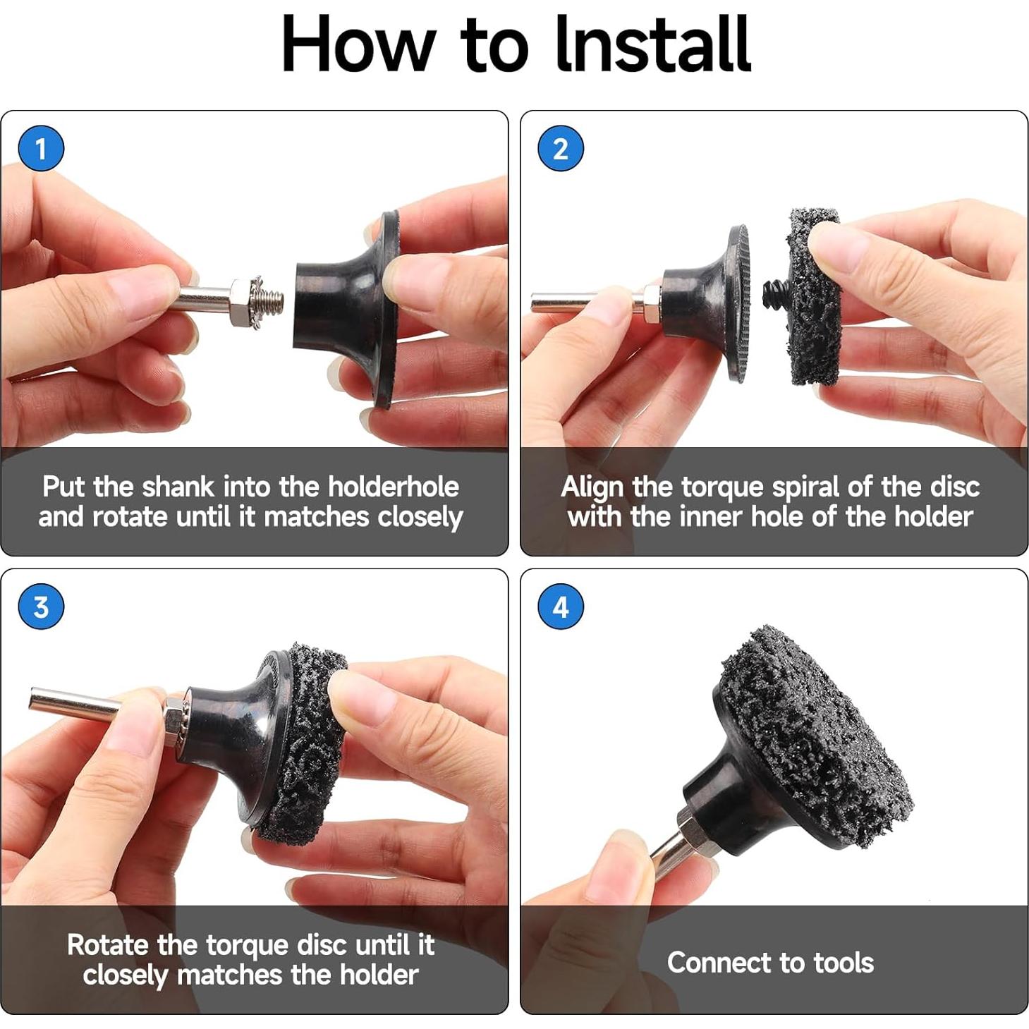 Juego de Discos de Lijado Shineboc 31 Pcs 5.08 cm Rápido