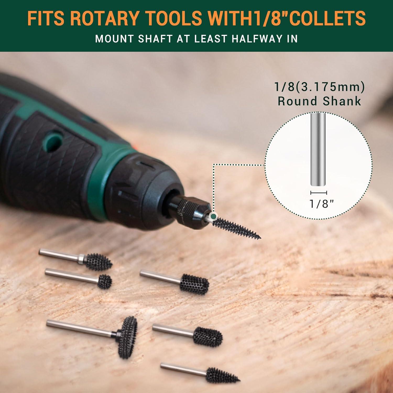 Punta de Burr Taper ToolTrek 5,58 cm Carburo de Tungsteno