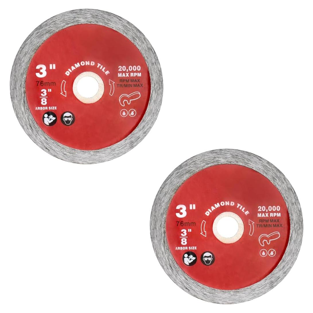 Hoja de Azulejo Diamante Milwaukee 7,62 cm Paquete de 2