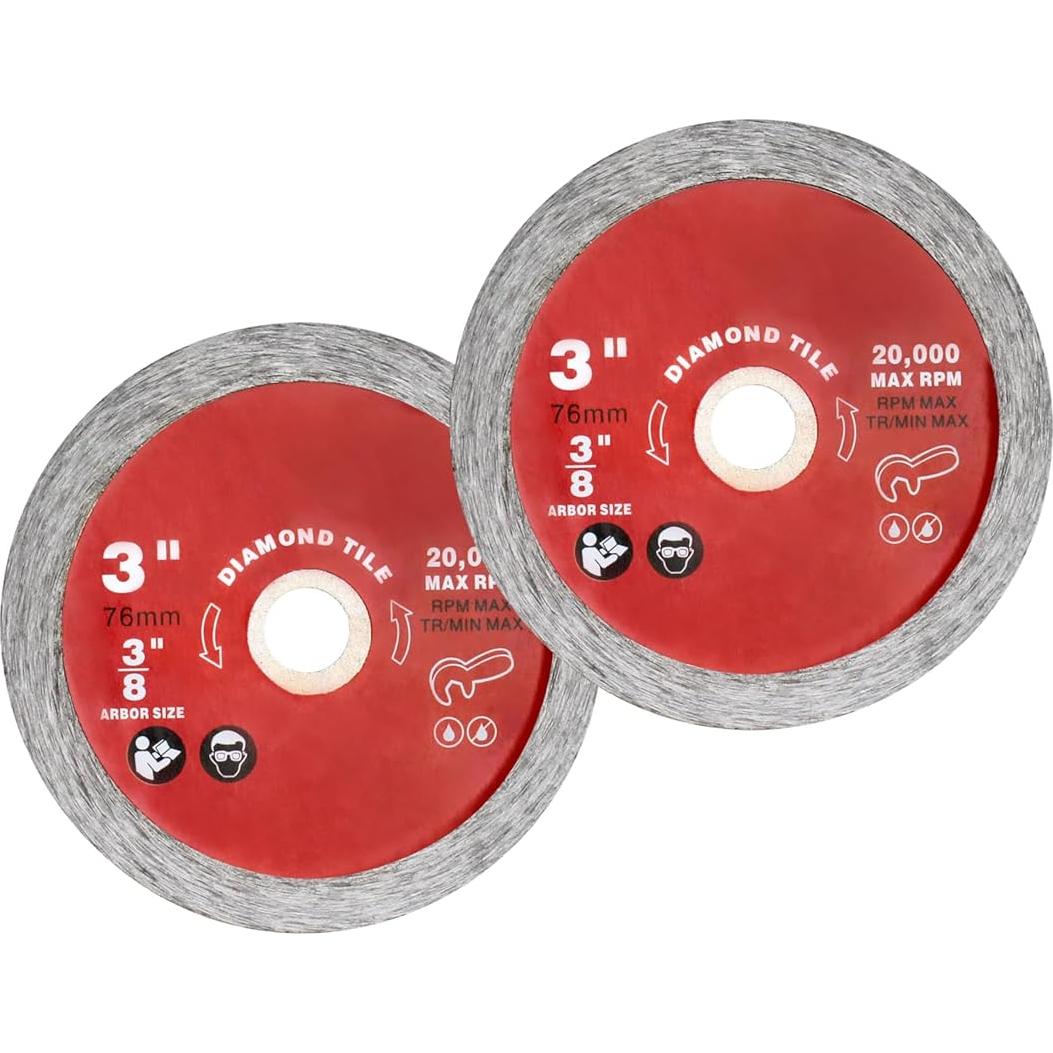 Hoja de Azulejo Diamante Milwaukee 7,62 cm Paquete de 2