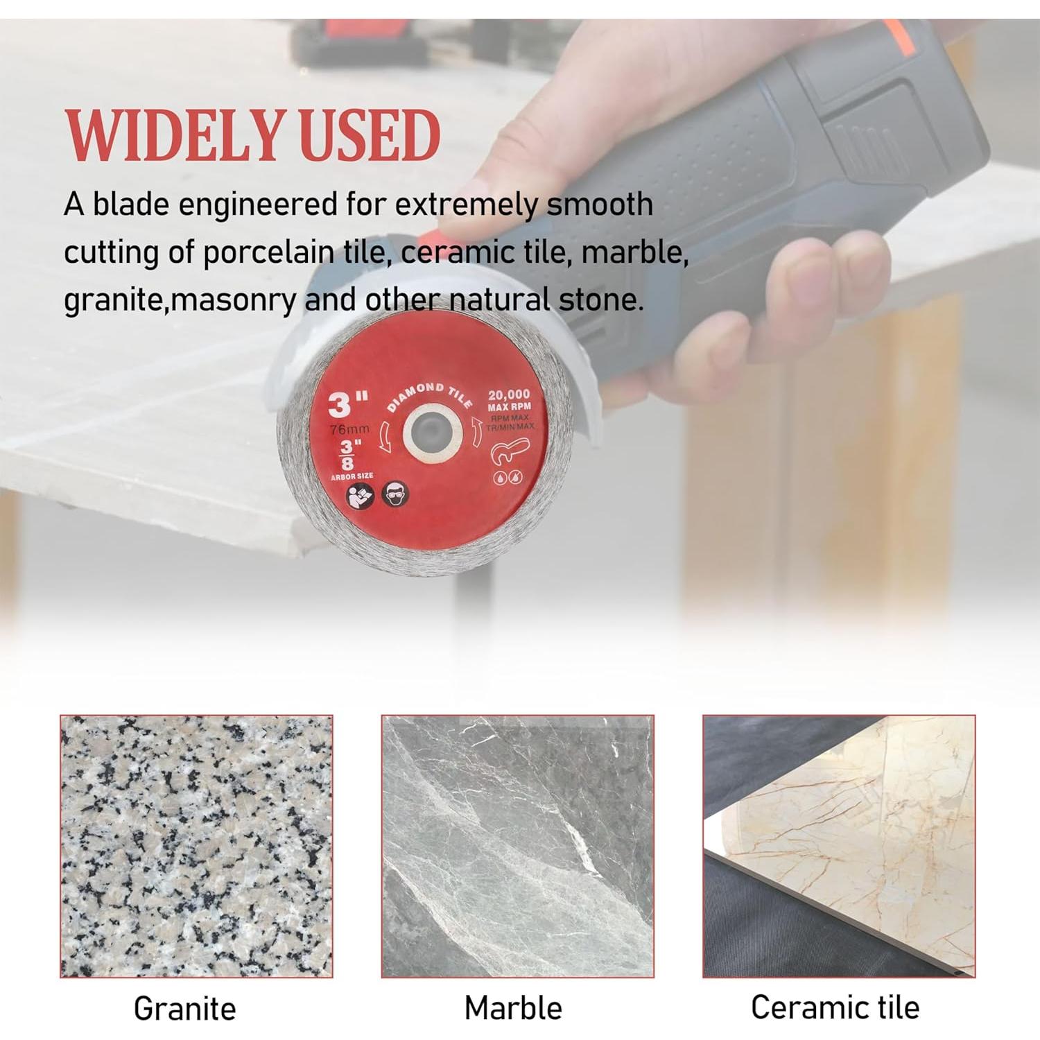 Hoja de Azulejo Diamante Milwaukee 7,62 cm Paquete de 2