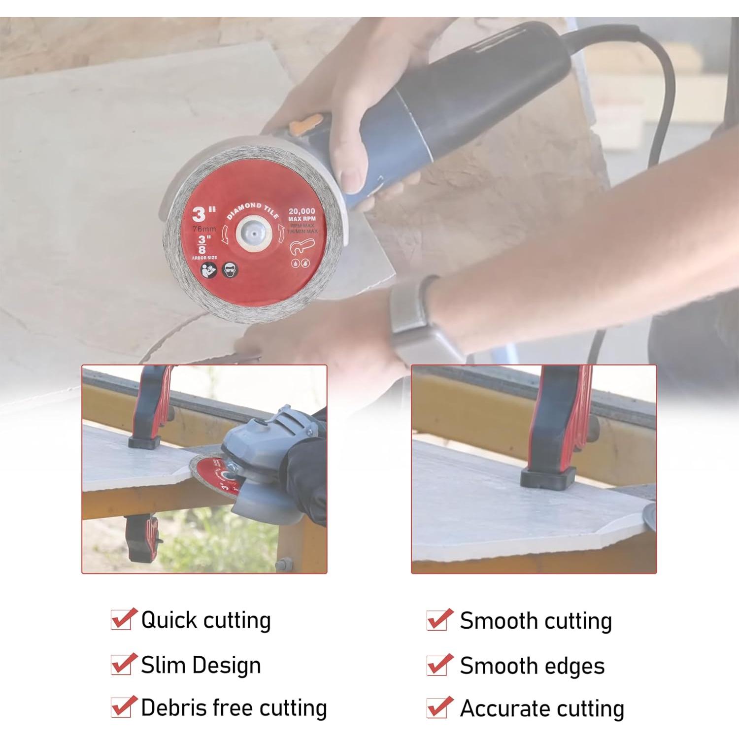 Hoja de Azulejo Diamante Milwaukee 7,62 cm Paquete de 2