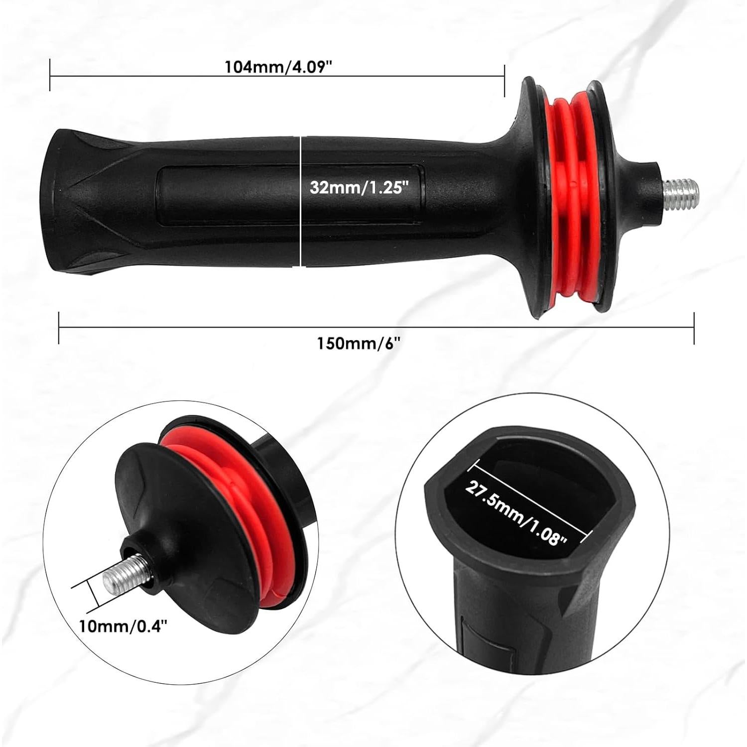 Mango Reemplazo Amoladora Angular Gazige 10mm Negro