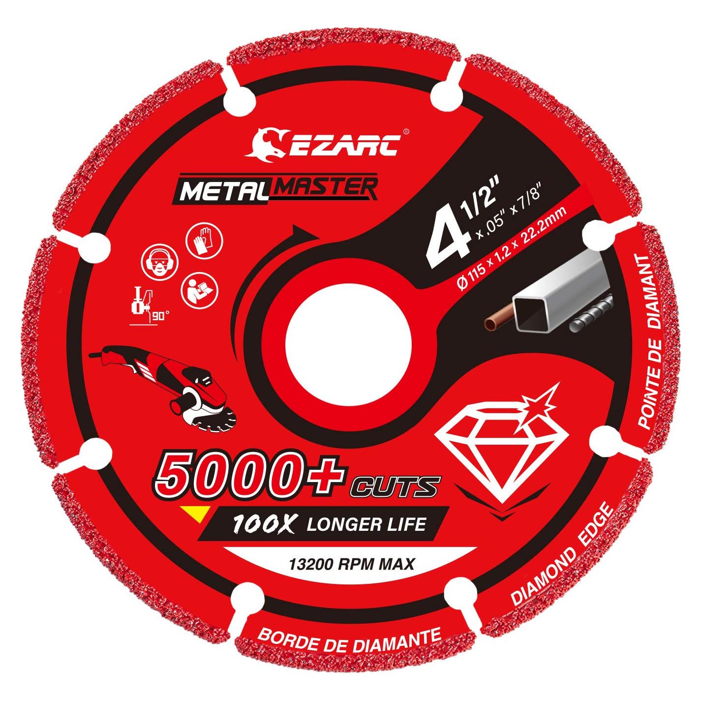 Rueda de Corte de Diamante EZARC 11.5 cm para Metal