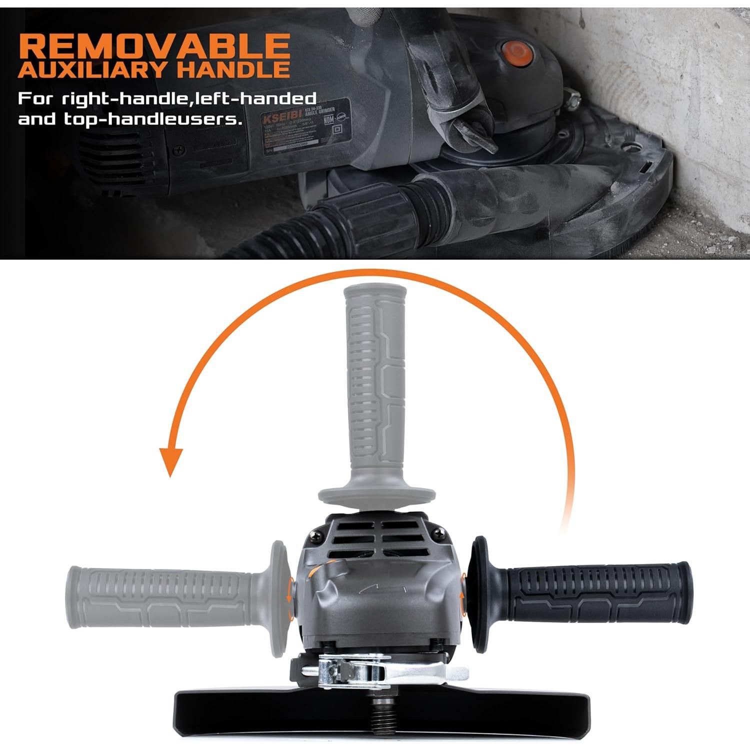 Pulidora de Concreto KSEIBI 180mm 2400W con Accesorios