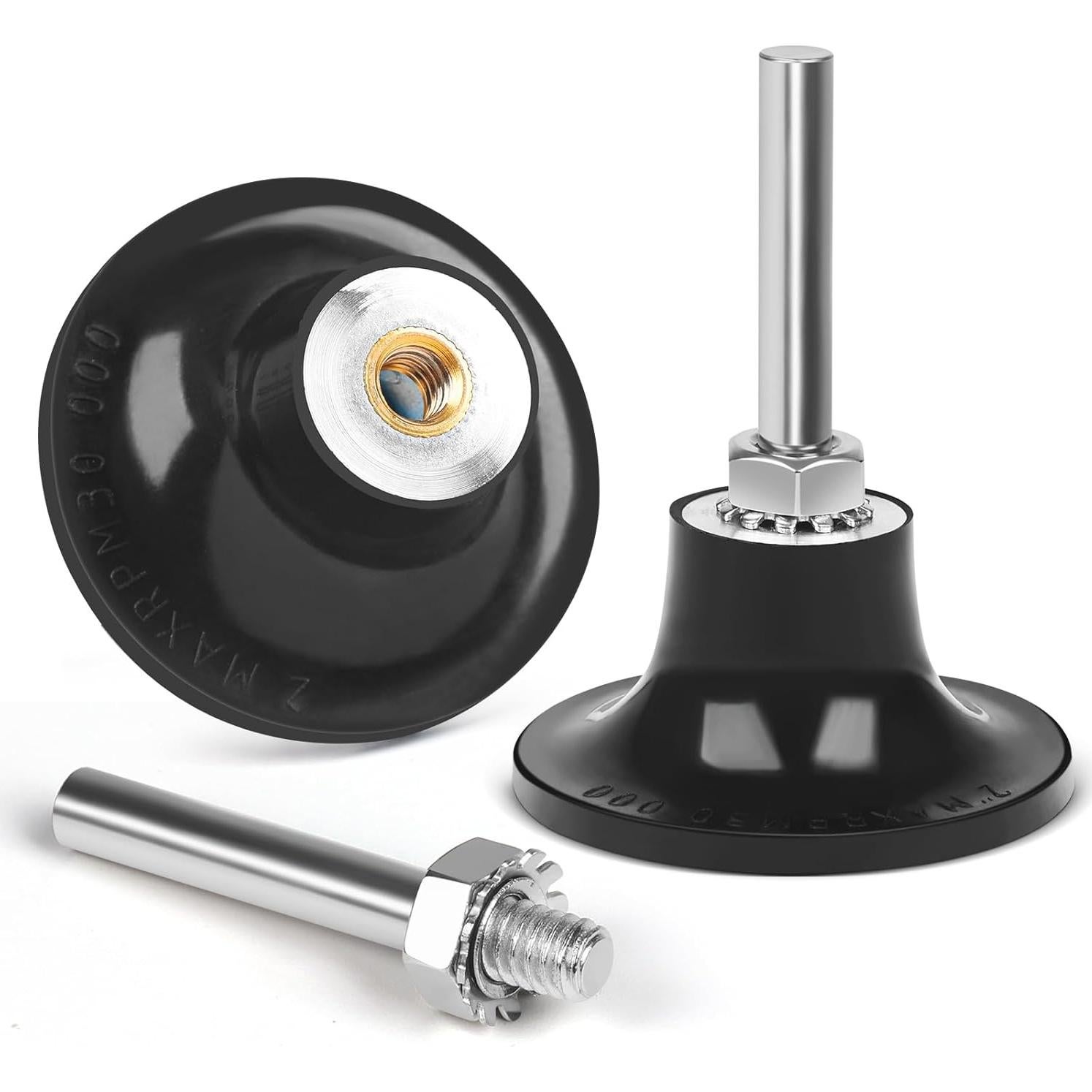 Paquete de 2 discos de lijado Fibvaxm 5 cm vástago 0.64 cm