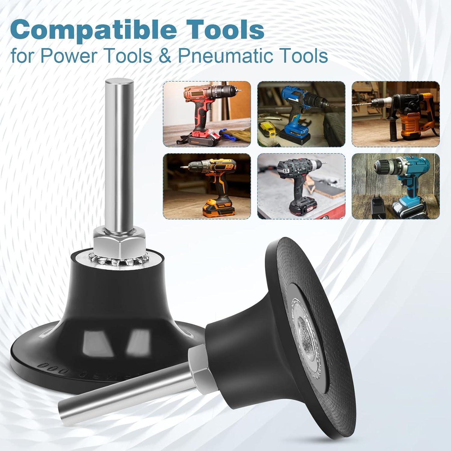 Paquete de 2 discos de lijado Fibvaxm 5 cm vástago 0.64 cm