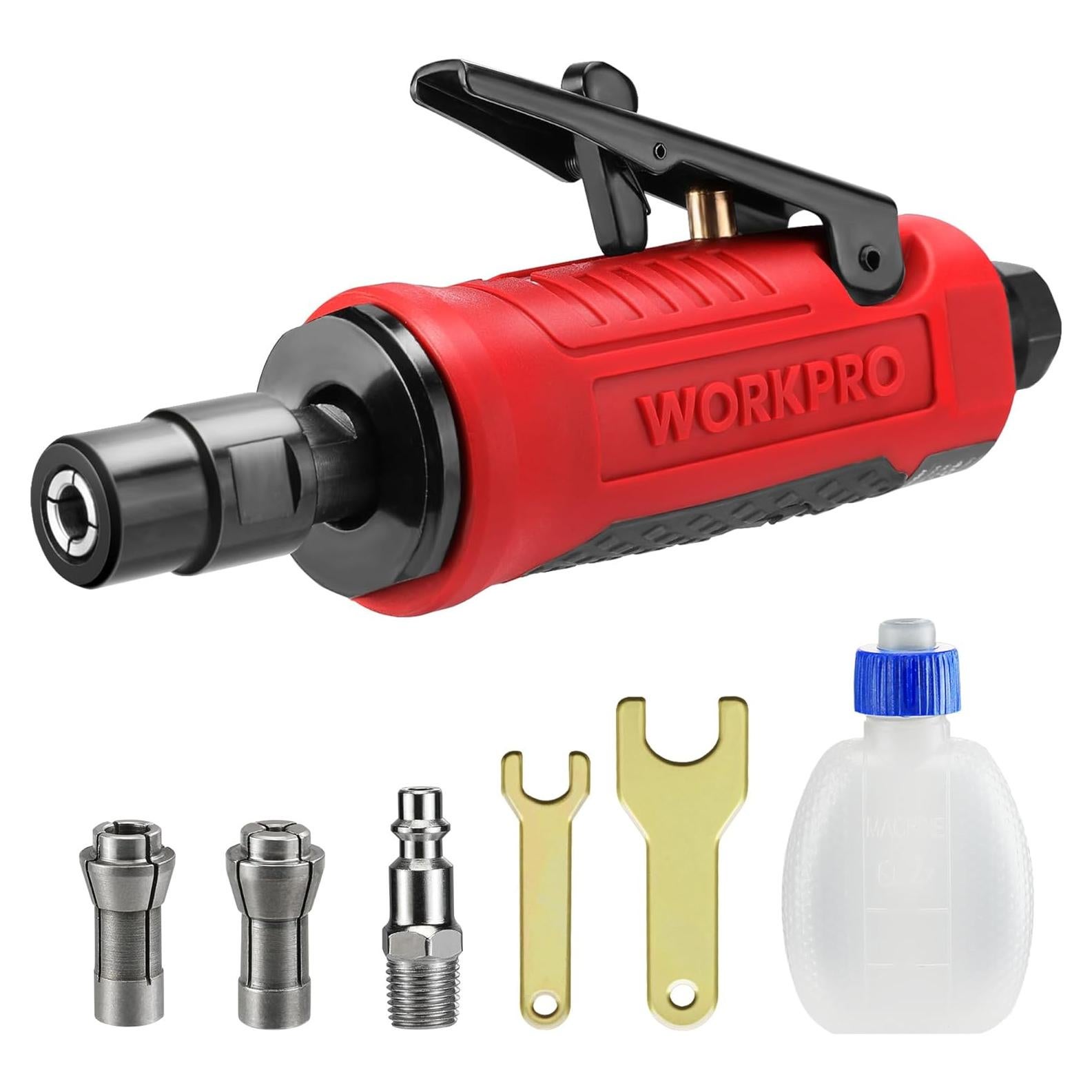 Amortiguador Neumático WORKPRO Recto 25000RPM 0.25kg