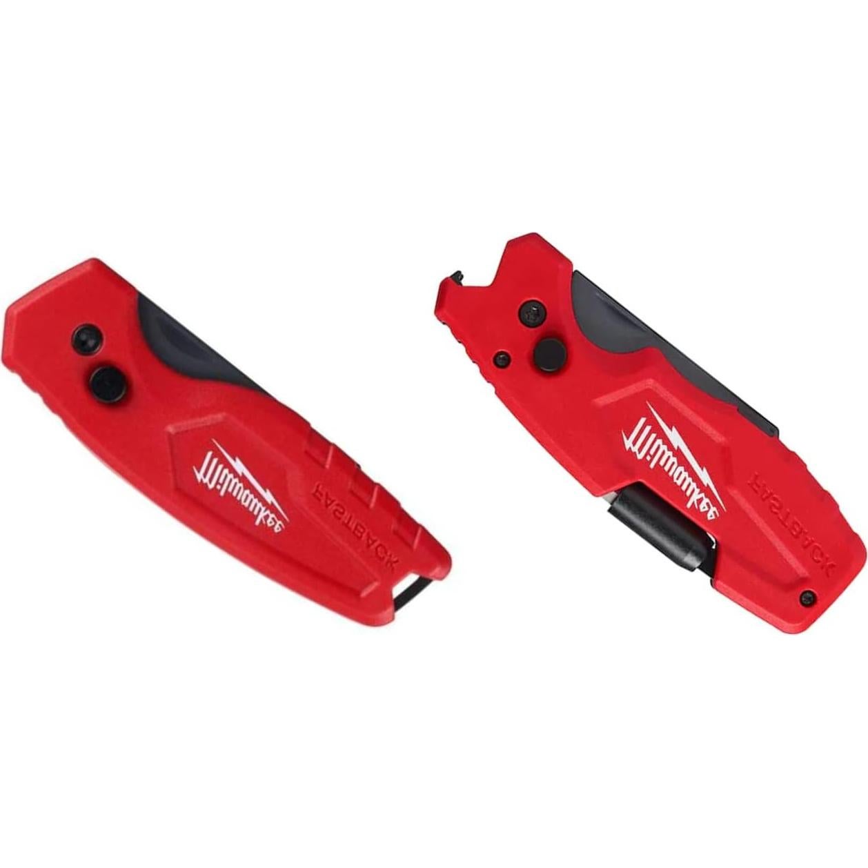 Cuchillo Utilitario Milwaukee 2 Piezas Plegable 6-en-1 Rojo