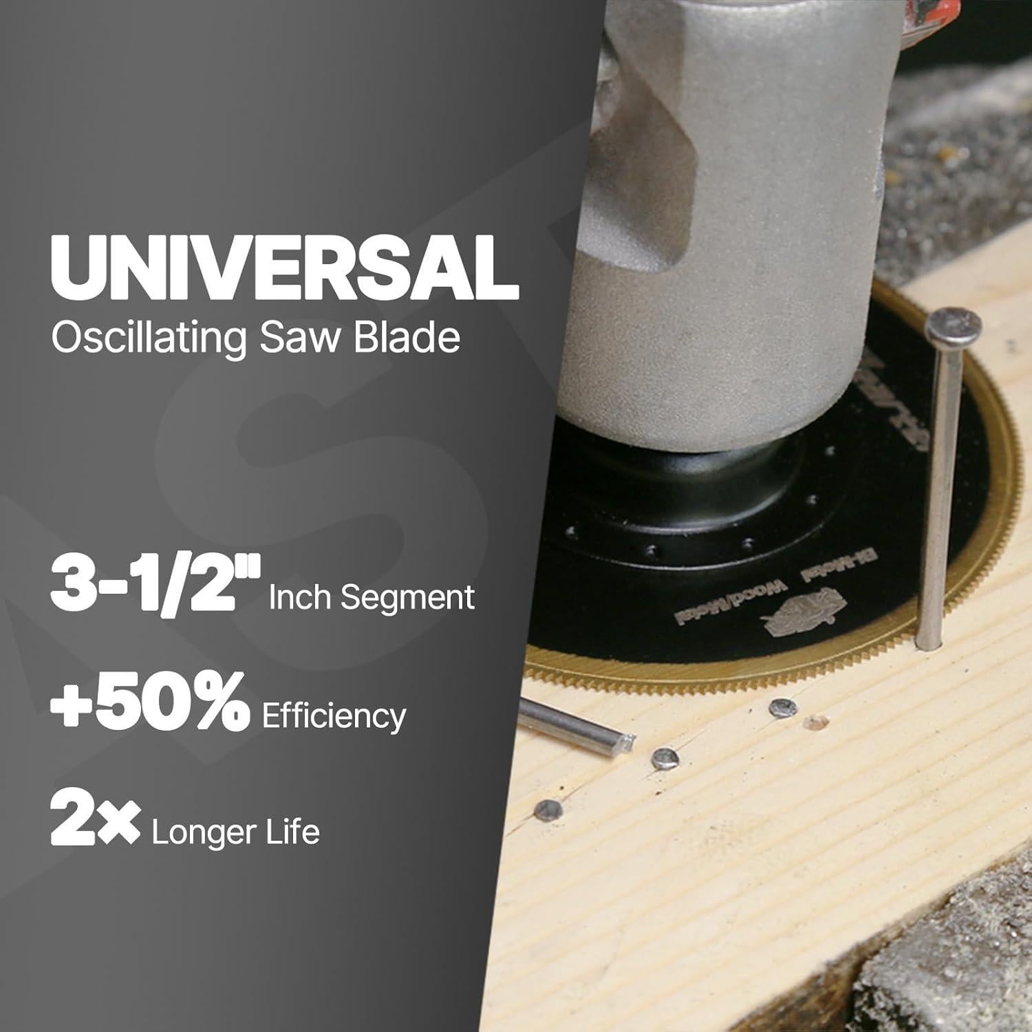 Cuchillas de Sierra Oscilante Vearter 3 Piezas Titanio 8.89 cm