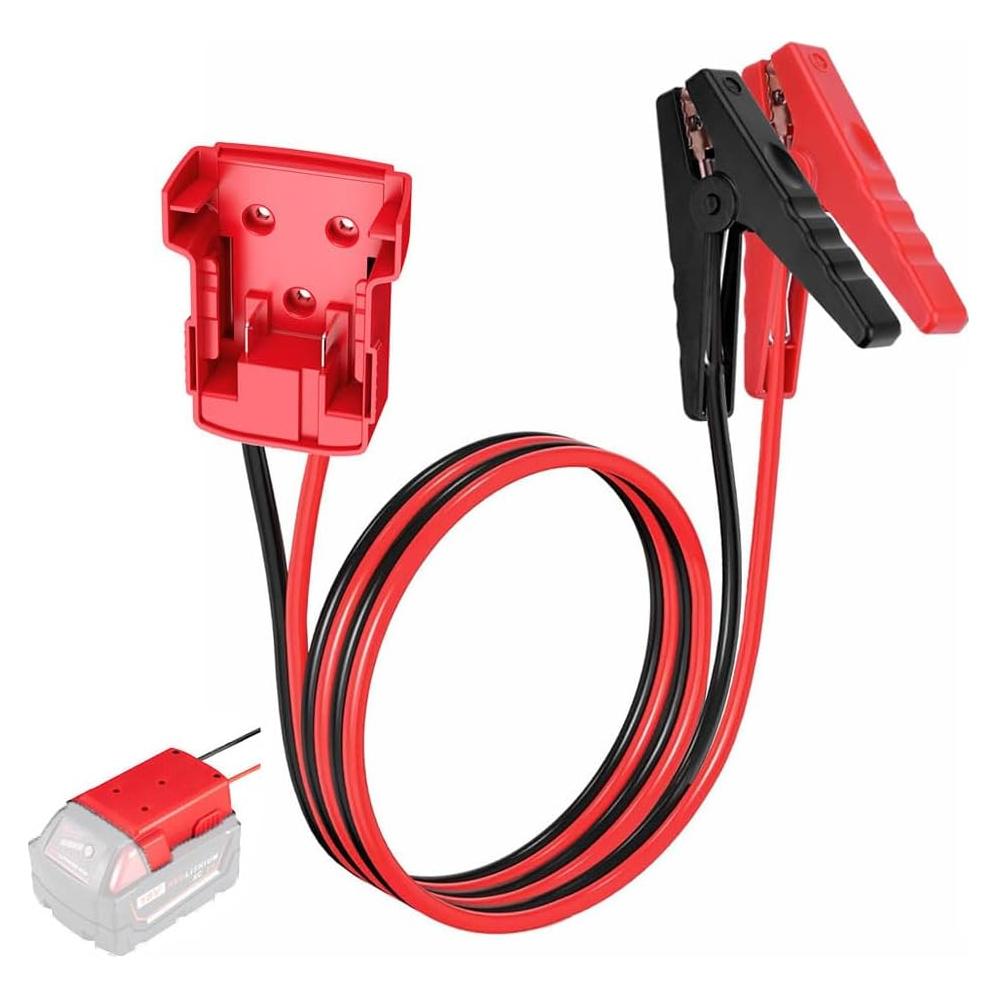 Cables de Arranque GRZWAYS 2FT 8AWG para Baterías Milwaukee