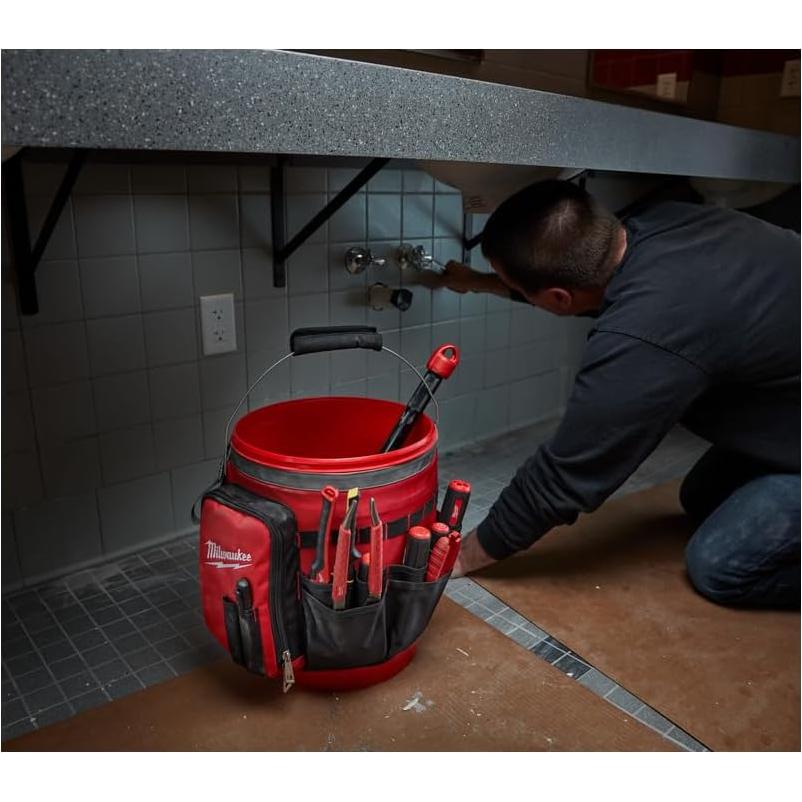 Funda Organizadora de Cubo Milwaukee 48-22-8175 - Nylon Rojo