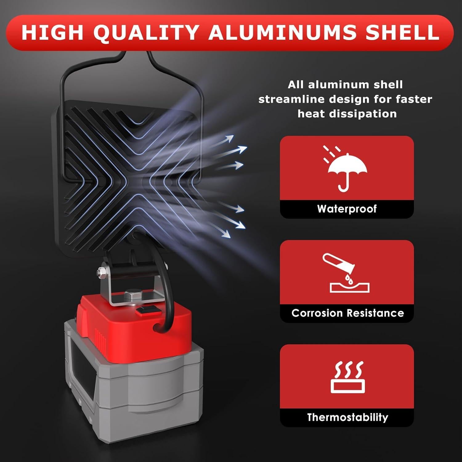 Luz de Trabajo LED 90W LANKA para Batería Milwaukee M18