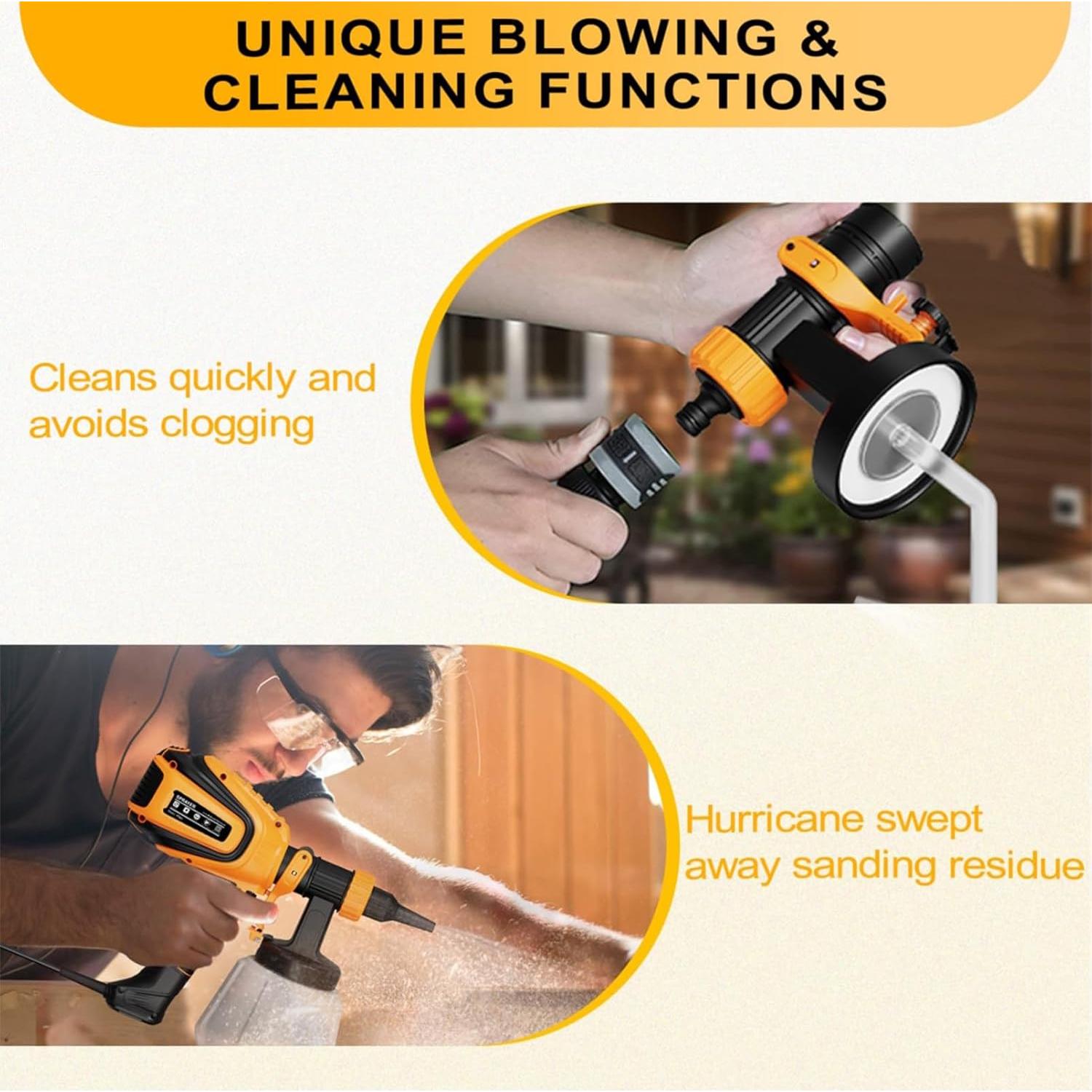 Pulverizador de pintura VONFORN VF803 700W 4 boquillas 1200ml