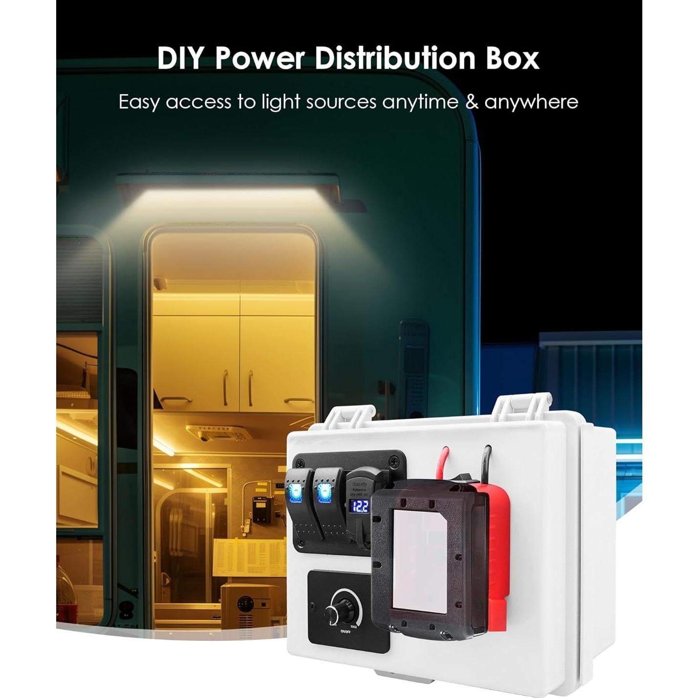 Caja de Distribución Energía CHidotools para Milwaukee M18 12V