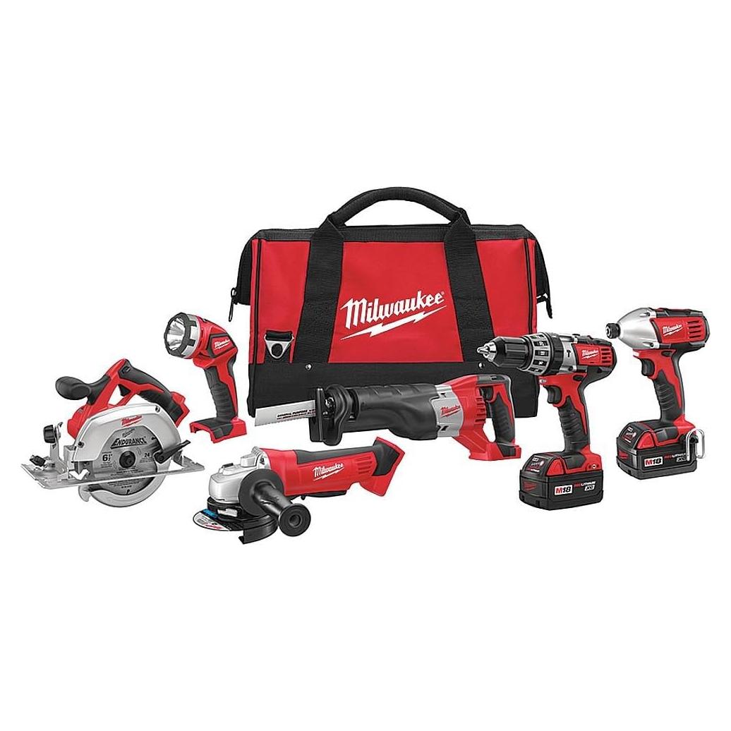 Kit de Herramientas Inalámbricas Milwaukee M18 - 6 Piezas