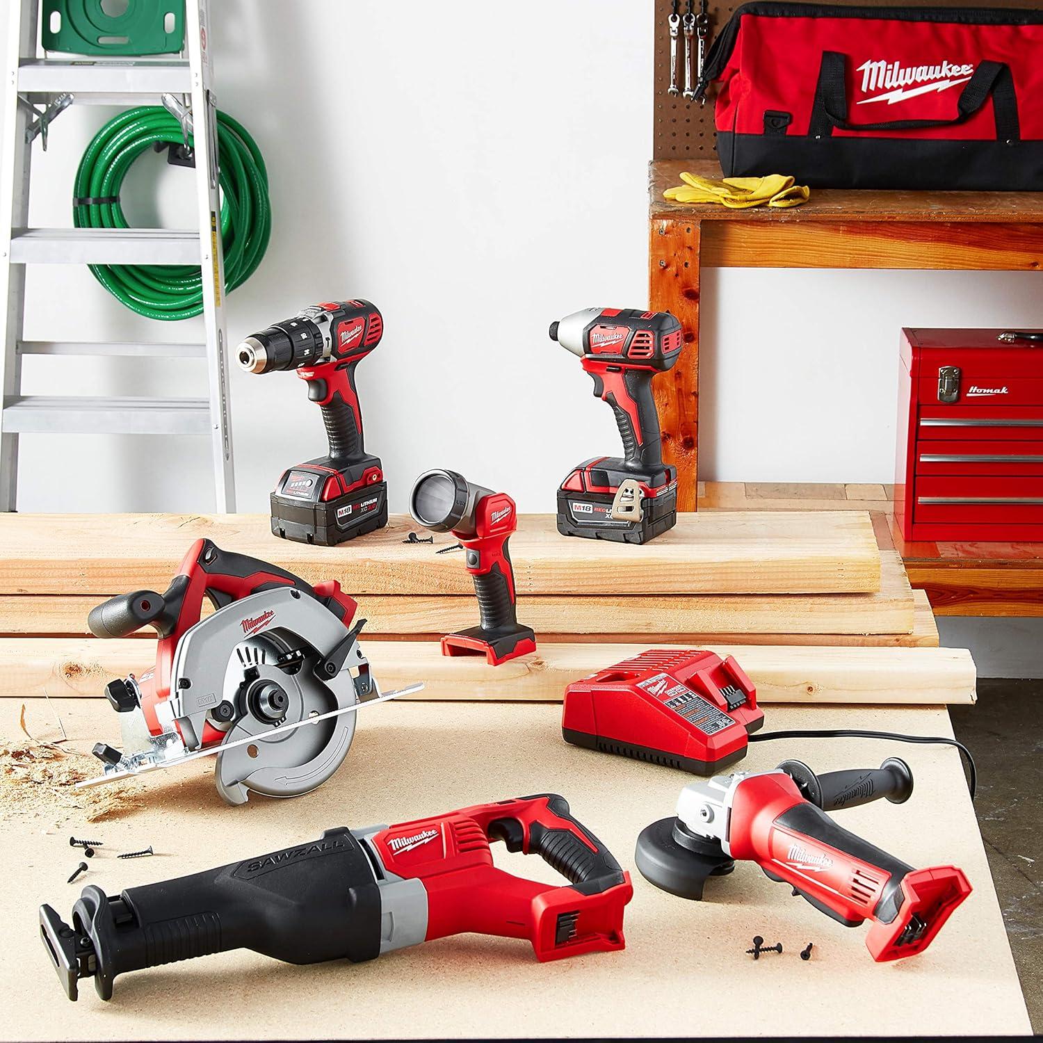 Kit de Herramientas Inalámbricas Milwaukee M18 - 6 Piezas