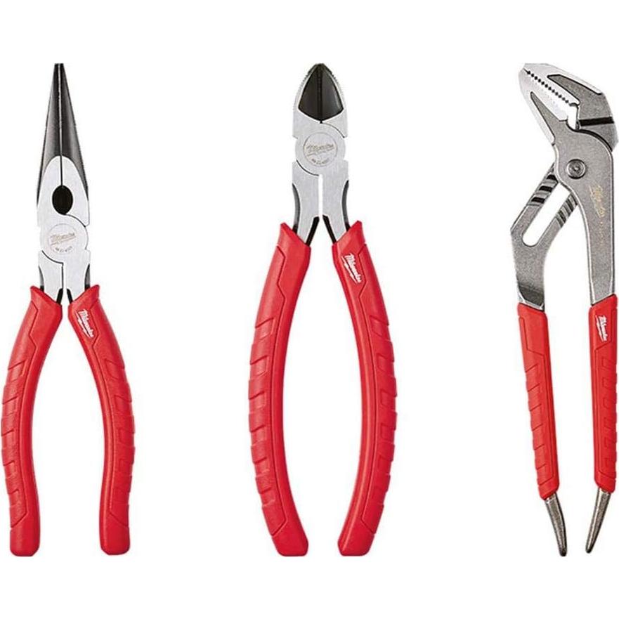Milwaukee Pliers Set Alloy Stl 3pk