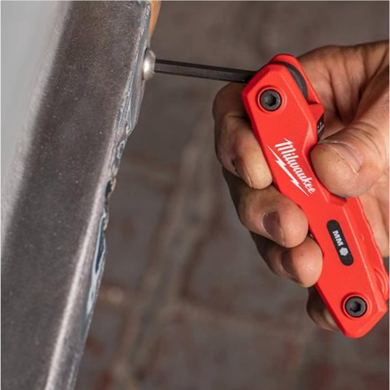 Juego de Llaves Allen Plegables Milwaukee 8 Piezas Métricas