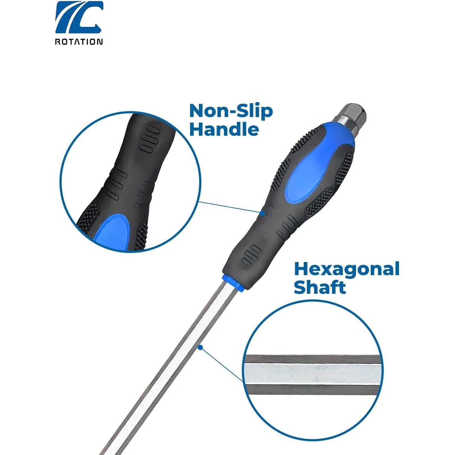 Juego de Destornilladores Magnéticos ROTATION 12 Piezas