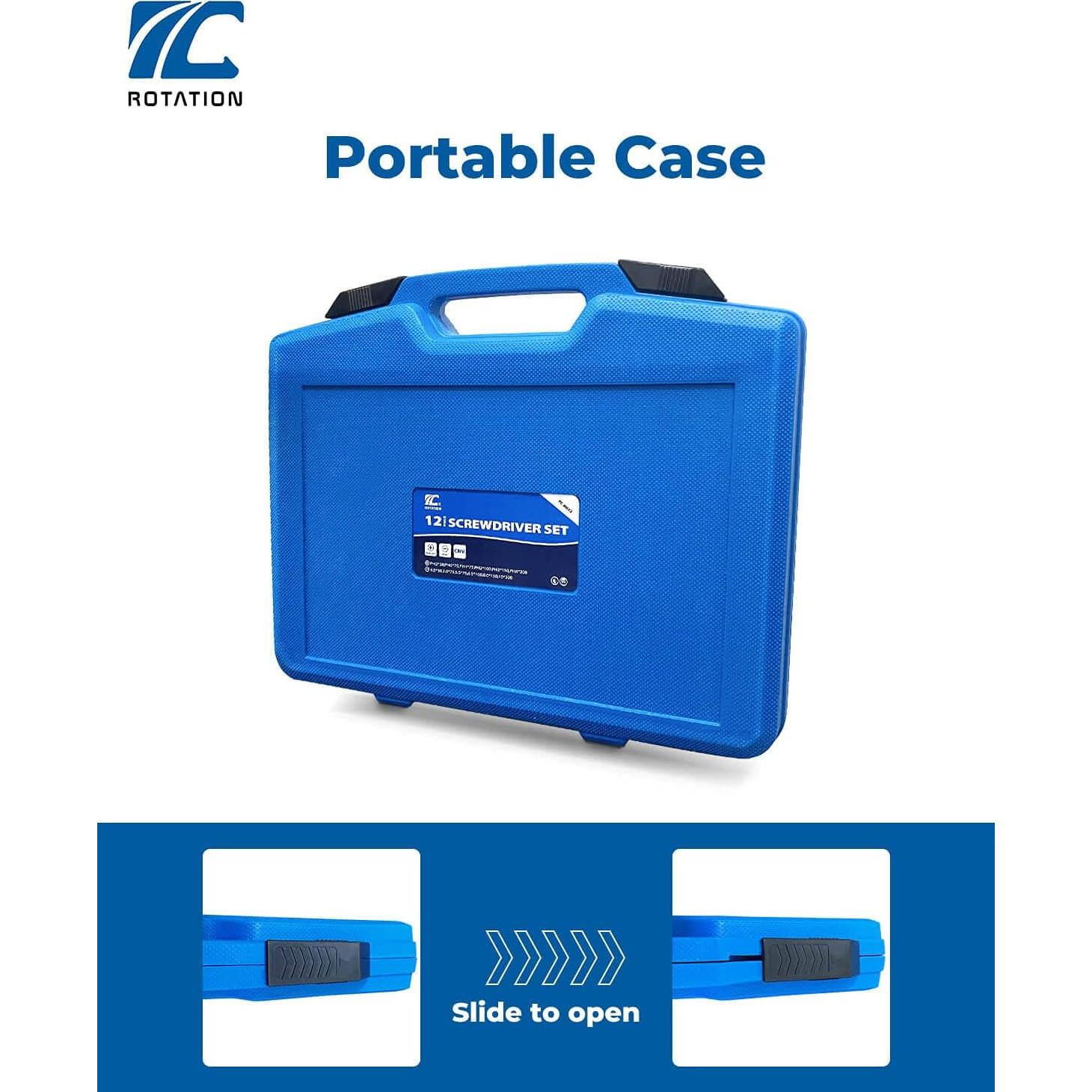 Juego de Destornilladores Magnéticos ROTATION 12 Piezas