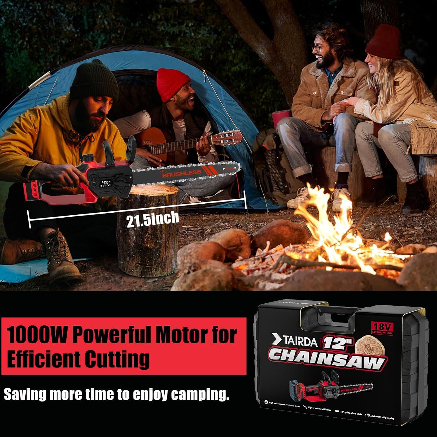 Sierra de Cadena Inalámbrica TAIRDA 12" 1000W Sin Batería