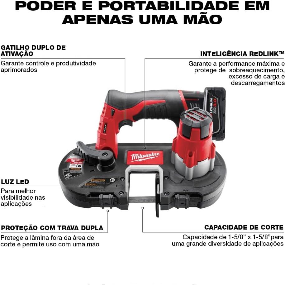 Sierra de Banda Inalámbrica Milwaukee 2429-20 68,58 cm