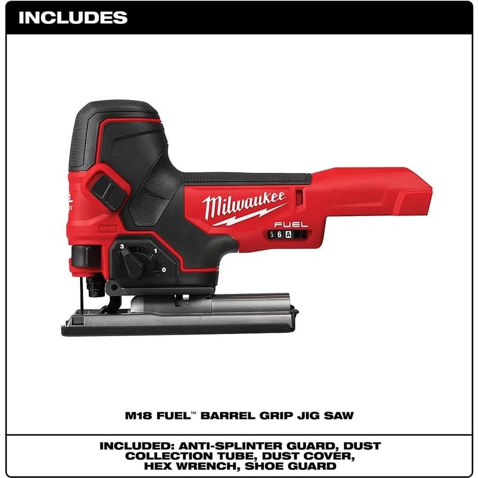 Sierra de vaivén Milwaukee M18 18V CC Mango de barril
