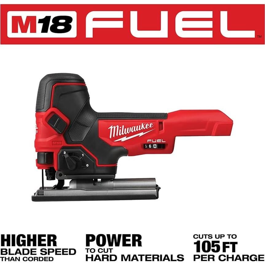 Sierra de vaivén Milwaukee M18 18V CC Mango de barril
