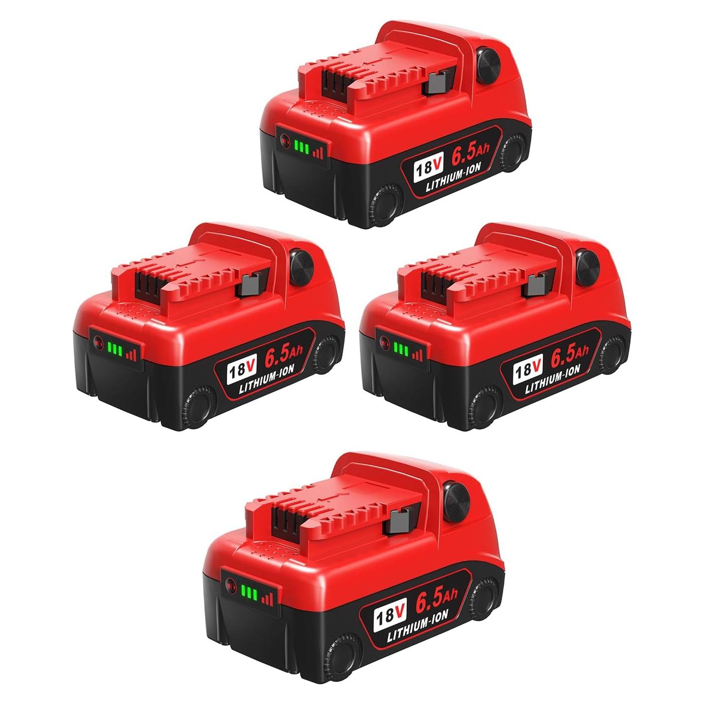 Batería 4Pack 6.5Ah para Milwaukee M18 - Alta Capacidad