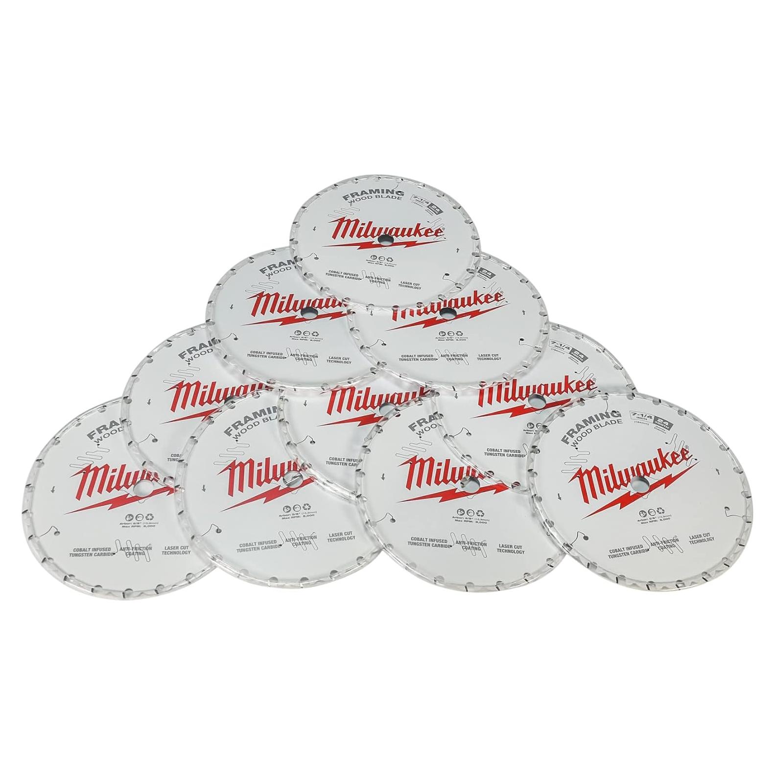 Hoja de Sierra Circular Milwaukee 48-41-0720 24 Dientes 10 Pzas