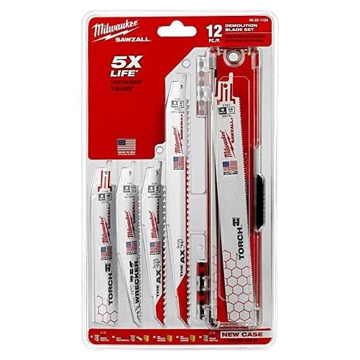 Conjunto 12 Hojas Sierra Recíproca Milwaukee 0,56 kg